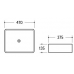 Santini Madison Rectangle Above Counter Basin NTH