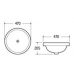 Santini Mayfair Round Semi Inset Vanity Basin NTH 