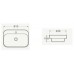 Santini Monaco Semi Inset Vanity Basin 1TH